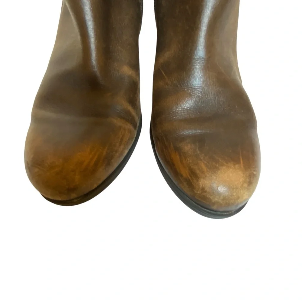 Born Women's Ondine Sepia Brown Moto Ankle Boot SZ 7.5
